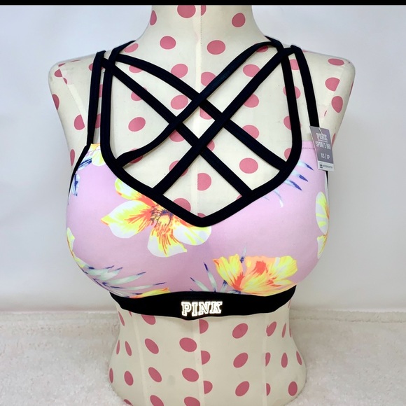 🔥SALE🔥VS PINK Ultimate Strappy Push Up Sport Bra - Picture 2 of 11